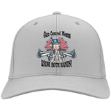 Gun Control Means Both Hands Twill Cap