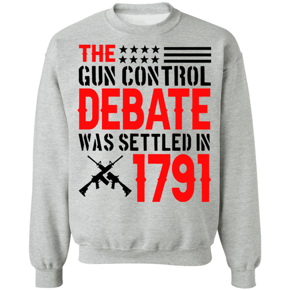 The 1791 Gun Debate Crewneck Pullover Sweatshirt