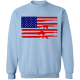 American Rifle Flag Gun Pride Crewneck Pullover Sweatshirt