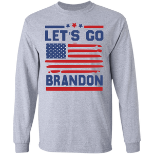 Let's Go Brandon Large Flag  LS Ultra Cotton T-Shirt