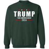 Trump 2024 Take America Back Campaign Crewneck Pullover Sweatshirt