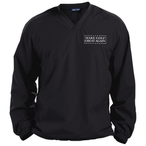 Trump Make Golf Great Again Pullover V-Neck Windshirt