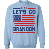 Let's Go Brandon Large Flag  Crewneck Pullover Sweatshirt