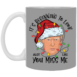 Trump Christmas Miss Me  White Mug