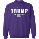 Trump 2024 Take America Back Campaign Crewneck Pullover Sweatshirt