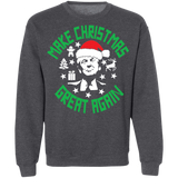 Make Christmas Great Again Trump Crewneck Pullover Sweatshirt