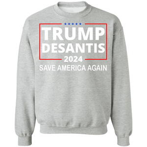 Trump Desantis 2024 Crewneck Pullover Sweatshirt