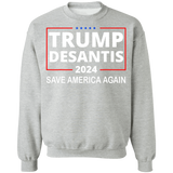 Trump Desantis 2024 Crewneck Pullover Sweatshirt