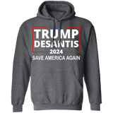 Trump Desantis 2024 Pullover Hoodie