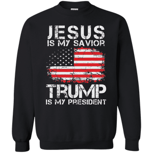 Jesus & Trump Pullover Sweatshirt