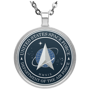 Official Space Force Seal Circle Necklace