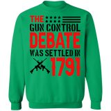 The 1791 Gun Debate Crewneck Pullover Sweatshirt