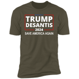 Trump Desantis 2024 Short Sleeve Tee