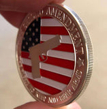 Pro-Gun Rights Full Color Collectible Coin - SILVER Plated