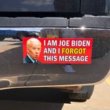 Hilarious Forgetful Joe Biden Bumper Sticker - Exclusive