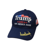 Trump 2024 Save America Again Signature Hat - SMS Exclusive