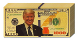 Fun "Trump Bucks" Imitation Gold $1000 Bill