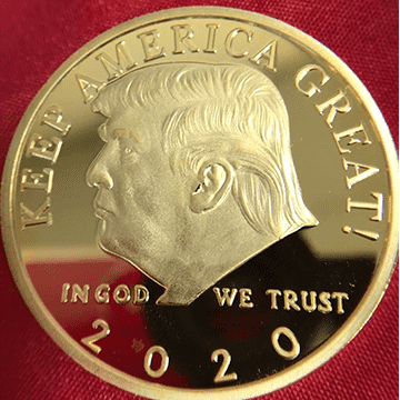 Trump 2020 'Keep America Great' Commemorative Gold Coin - Subscriber Exclusive