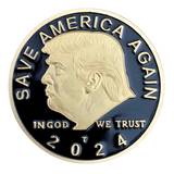 Trump 2024 "Save America Again" Gold Coin - Text Subscriber Exclusive