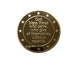 Gold God Bless America Coin