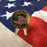 Gold God Bless America Coin