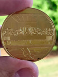 Jesus Christ Last Supper Collectable Coin - Gold Plated