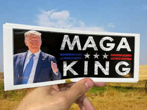 MAGA King Bumper Sticker - Text Subscriber Exclusive