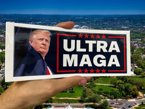 Ultra MAGA Bumper Sticker - Text Subscriber Exclusive