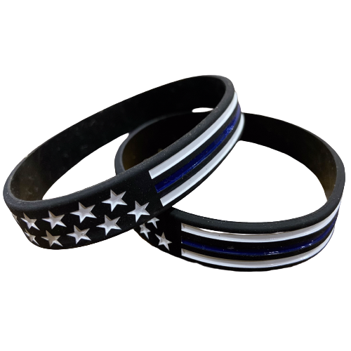 Thin Blue Line Wristband